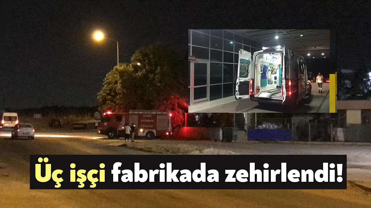 Kocaeli’nin Gebze ilçesindeki gıda fabrikasında doğal gaz zehirlenmesi ihbarıyla ekipler