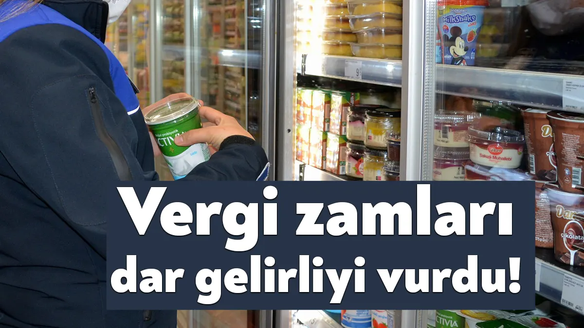 Vergi oranlarında yapılan artışlar dün yürürlüğe girdi. Marketlerde etiketler hızla