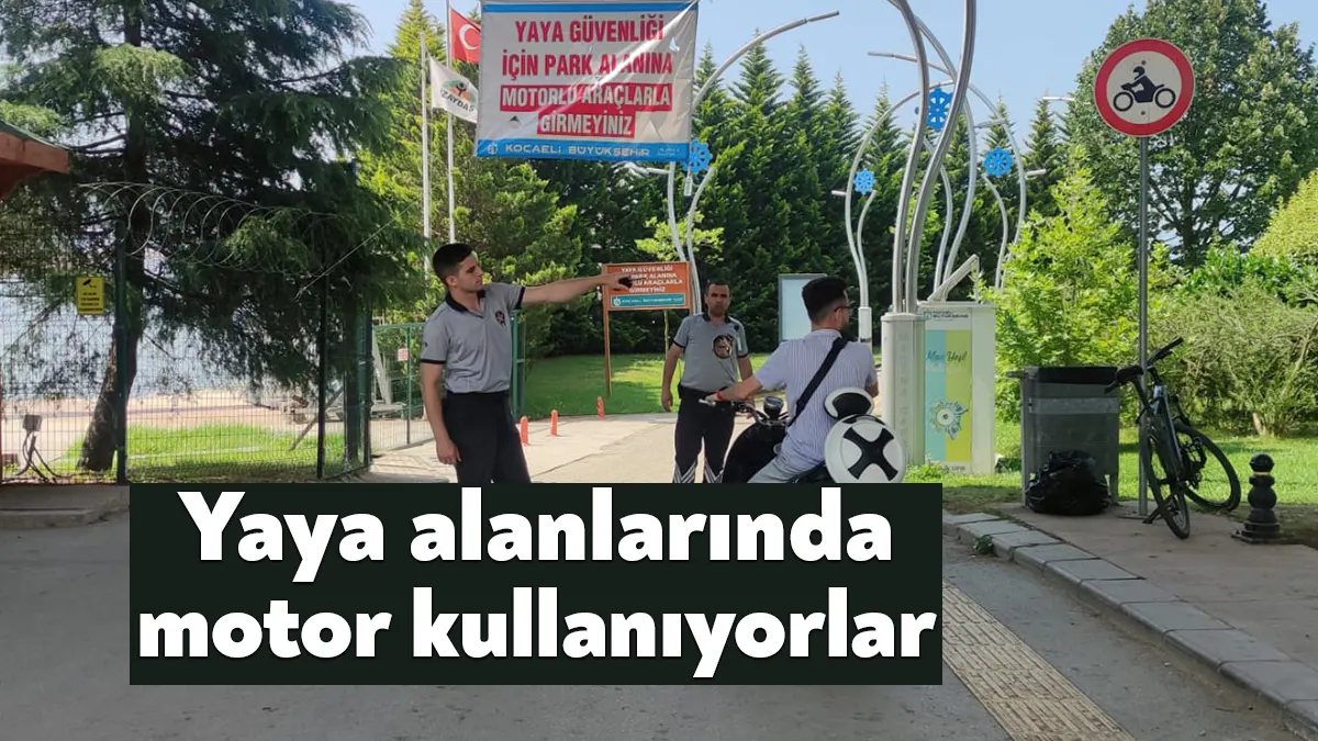 Kocaeli Büyükşehir Belediyesi Zabıta ve Güvenlik ekipleri araç trafiğine kapalı