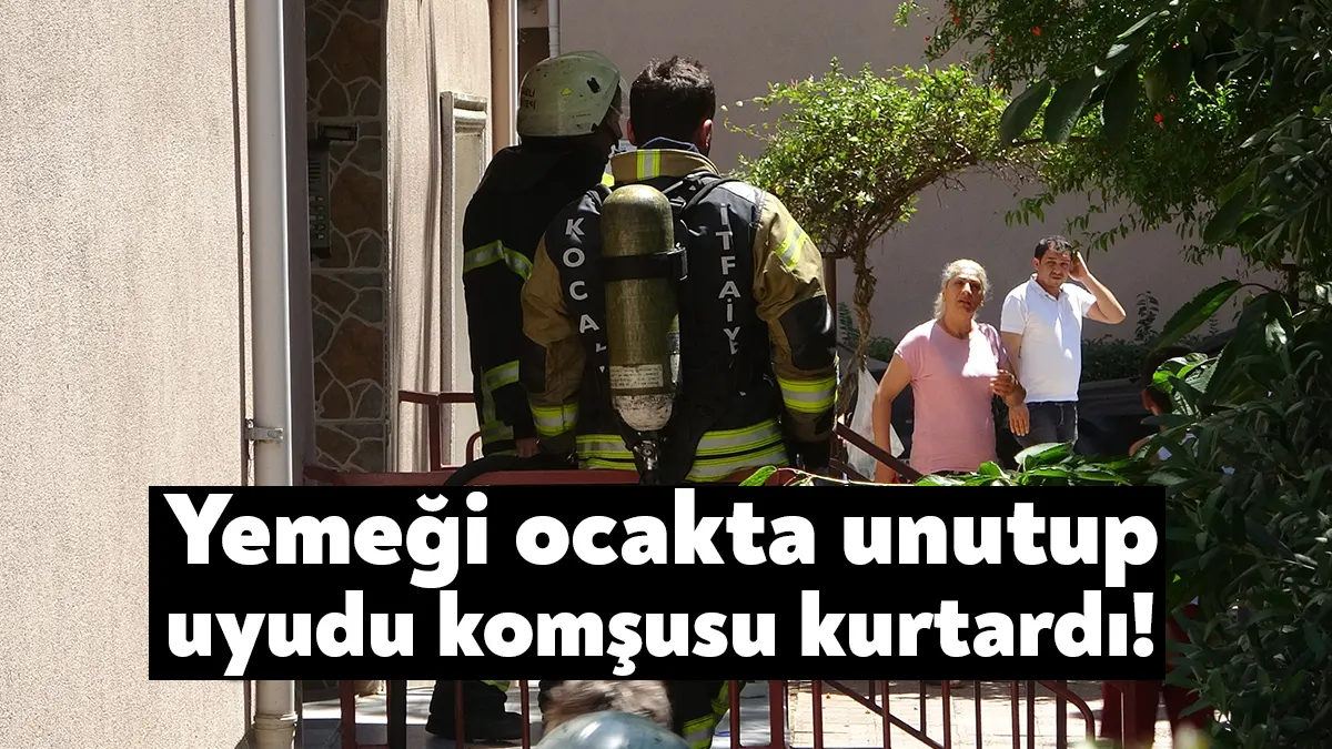 Kocaeli'nin Derince ilçesinde 14 yaşındaki çocuğun ocaktaki yemeği unutup uykuya