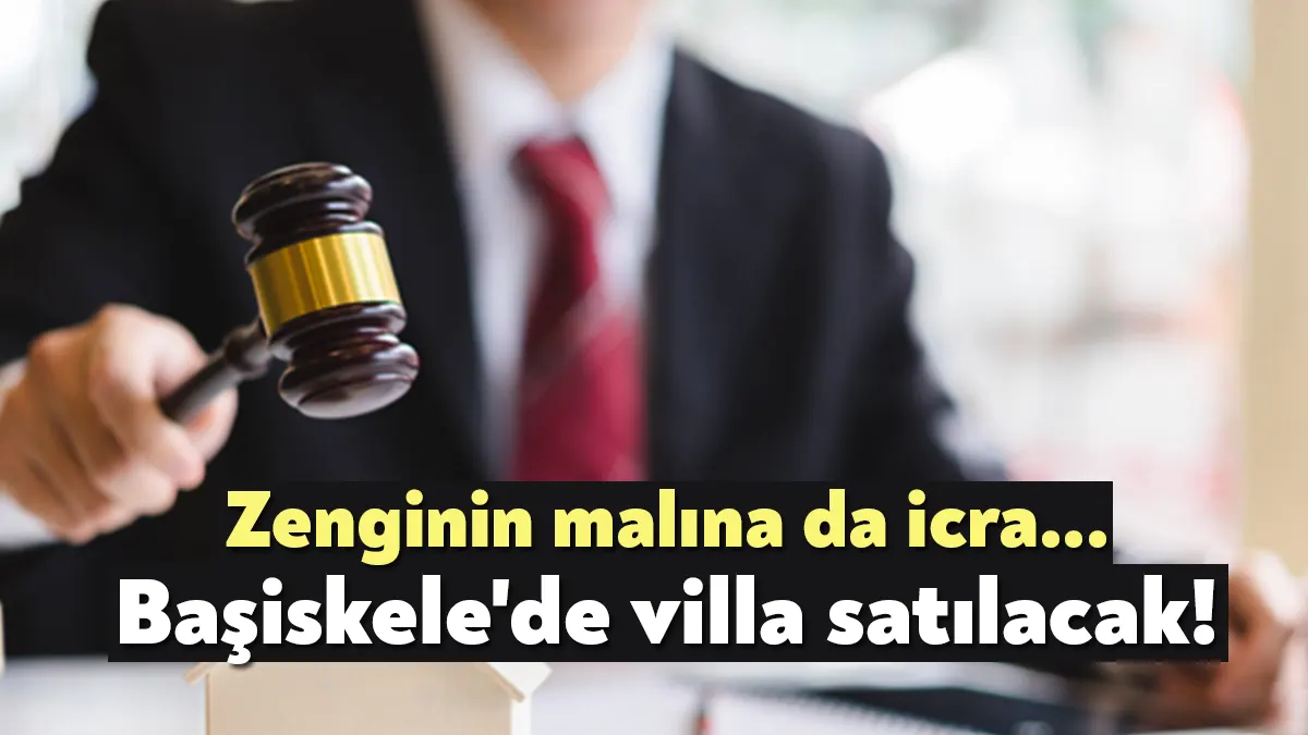 Kocaeli İcra Dairesi Başiskele'de 209 metrekare villayı bir borçtan dolayı