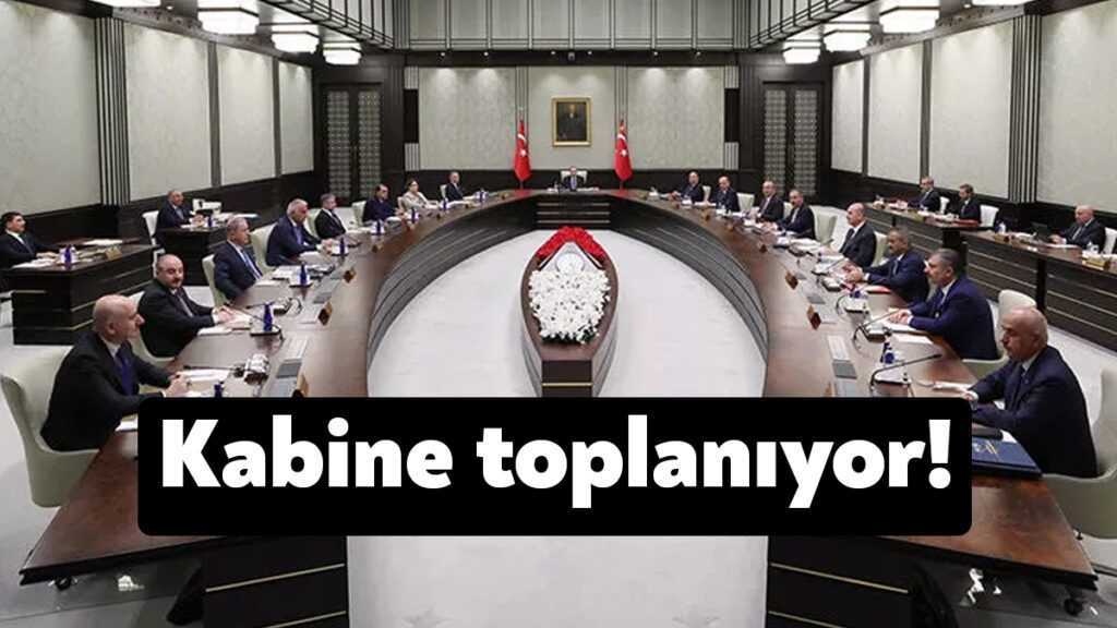 Cumhurbaşkanlığı Kabinesi, bugün Cumhurbaşkanı Erdoğan başkanlığında toplanacak. Toplantının gündem maddeleri