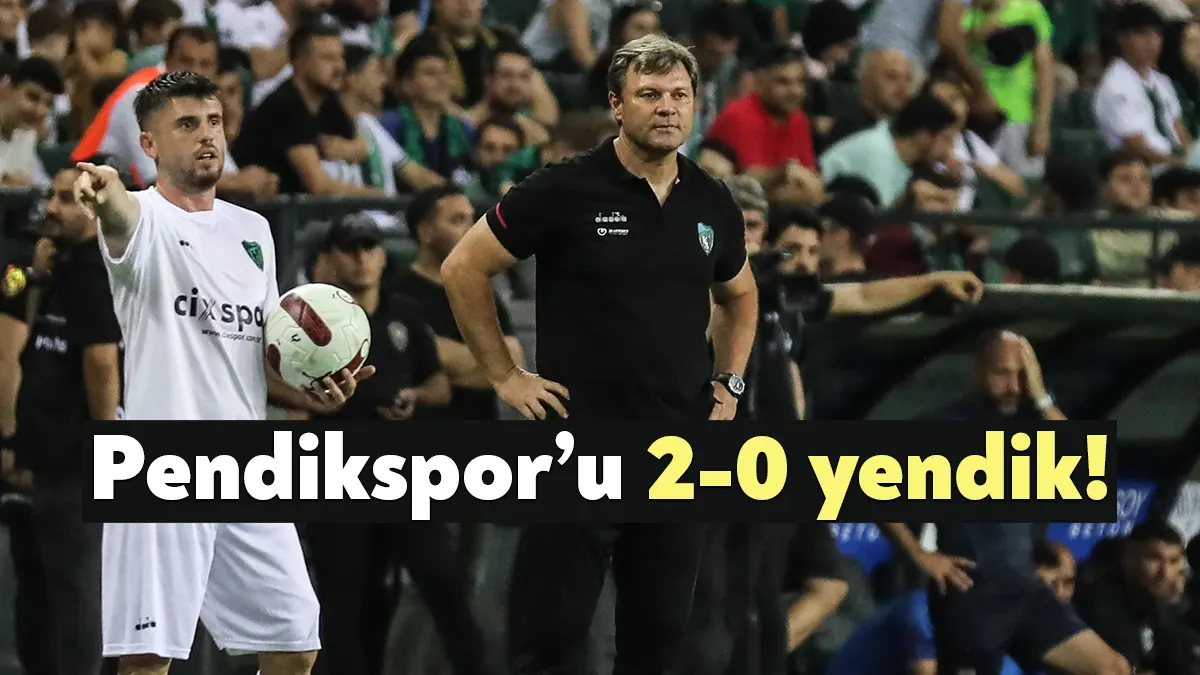 2023-2024 Sezonu’nda 1. Lig’de mücadele edecek olan Kocaelispor, bugün Pendikspor'la