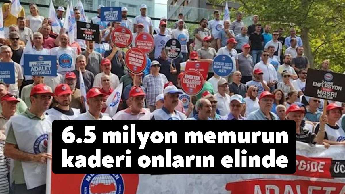 Yaklaşık 6.5 milyon memur ve memur emeklisinin maaş zam oranını