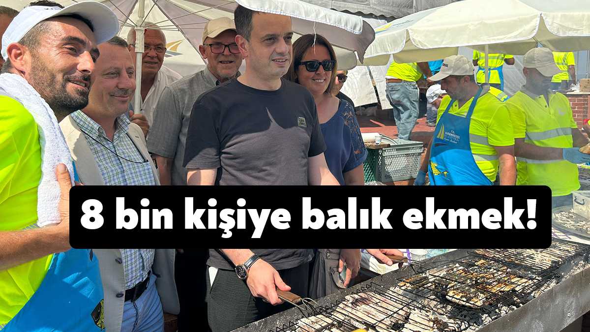 Karamürsel Belediyesi’nin düzenlediği Ereğli Balık Festivali’nde bugün 8 bin kişiye