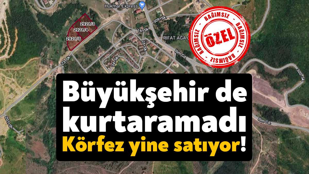Körfez Belediyesi'nde 40 dönümlük dev arazinin satışı da belediyeyi maddi