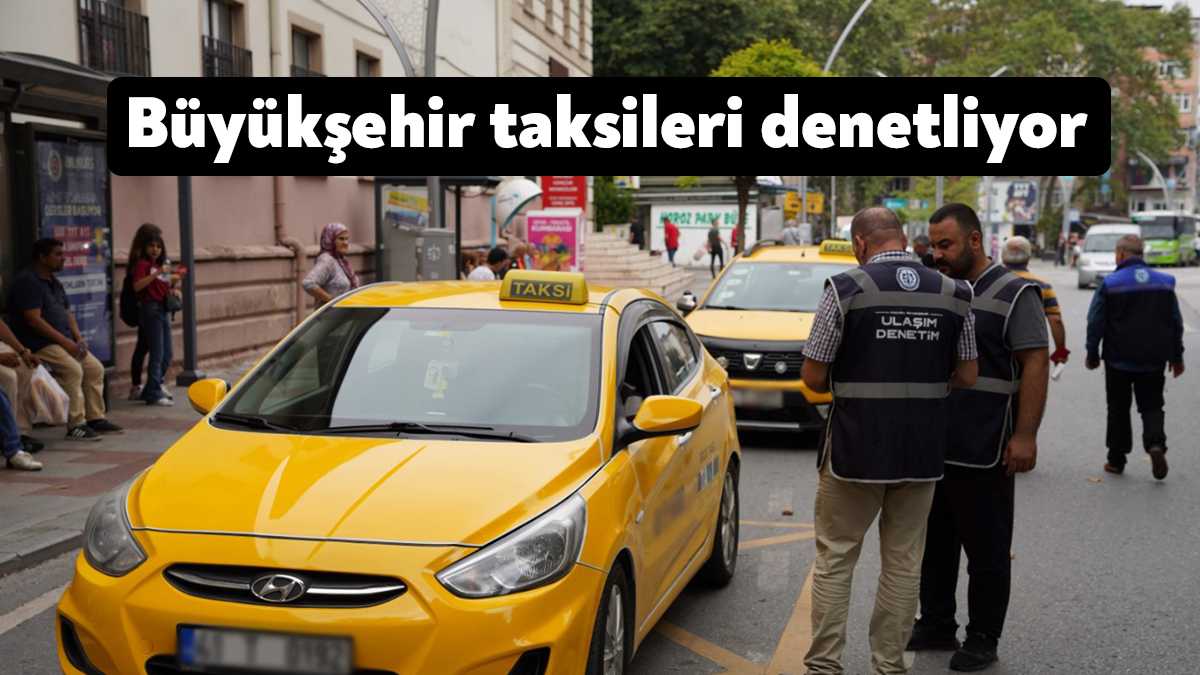 Kocaeli Büyükşehir Belediyesi ticari taksilere yönelik denetimler gerçekleştirdi.