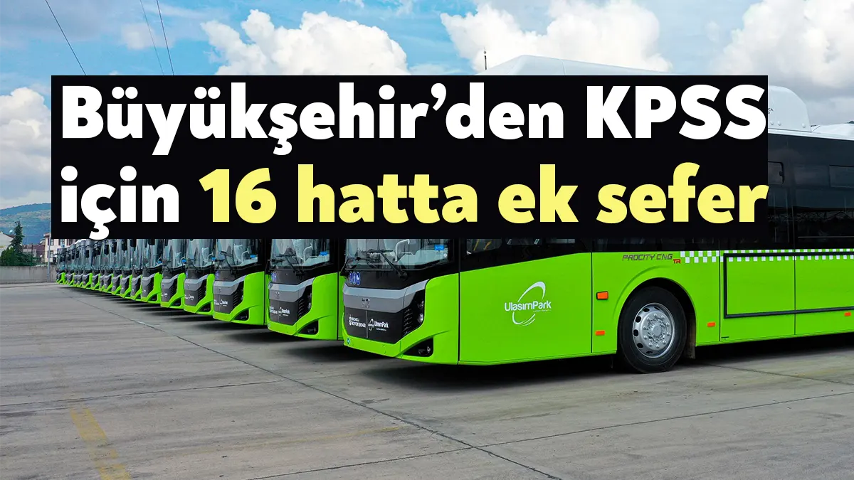 Kocaeli Büyükşehir Belediyesi, pazar günü(yarın) yapılacak KPSS Öğretmenlik Alan Bilgisi