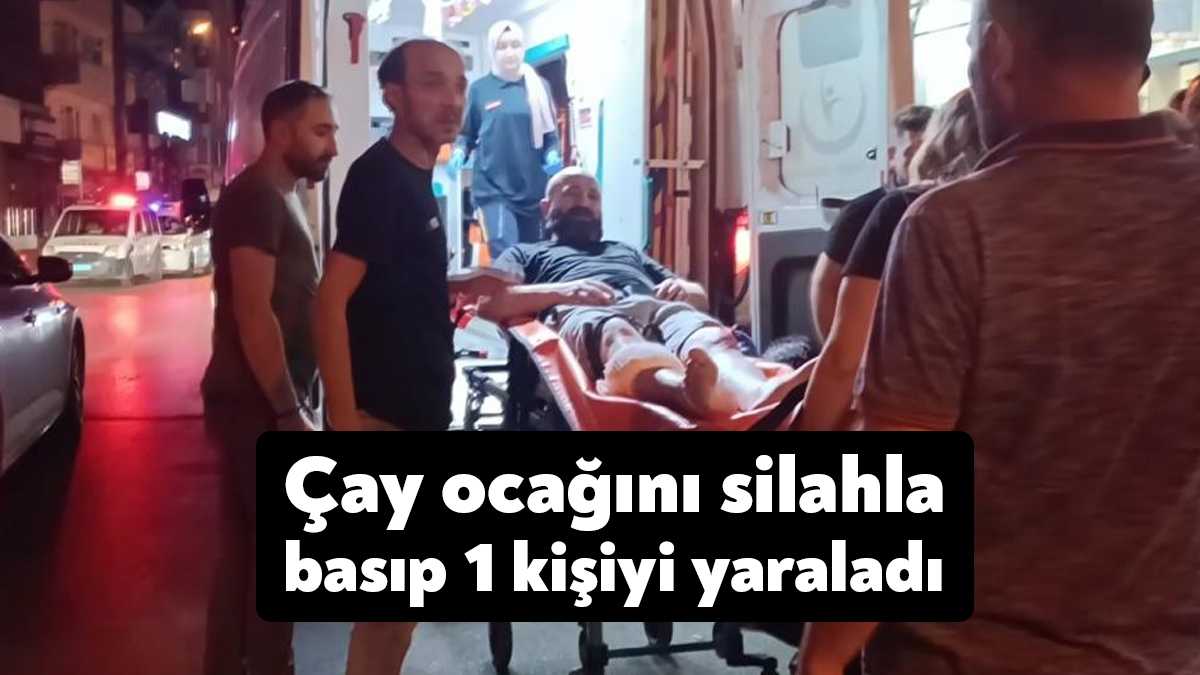 Kocaeli'nin Gebze ilçesinde kimliği belirsiz bir kişi çay ocağına giderek