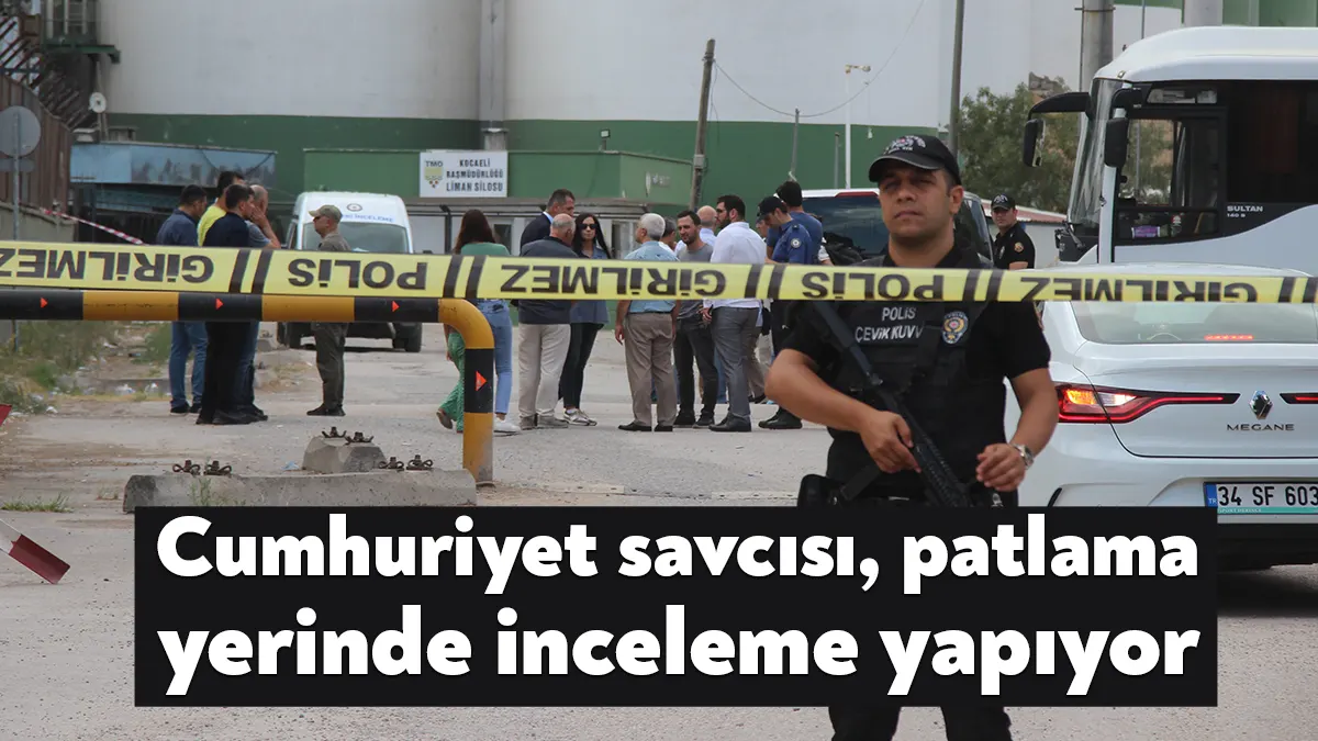 Kocaeli'de dün Toprak Mahsulleri Ofisi (TMO) silolarındaki patlama sonrasında