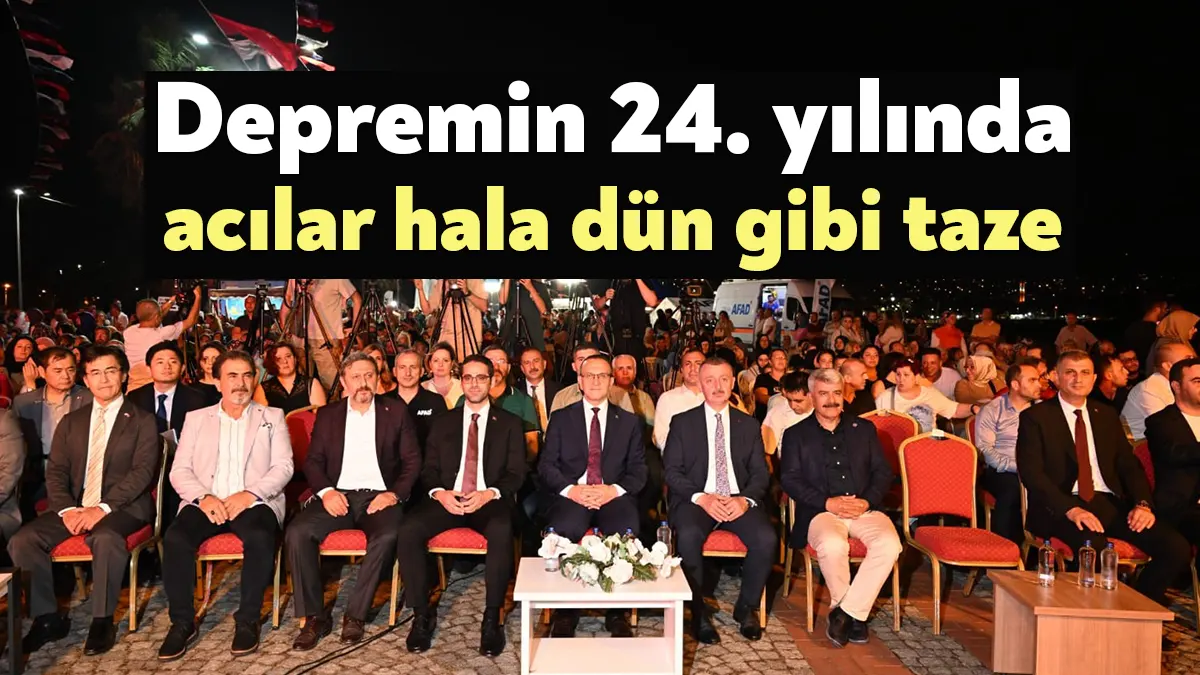 7 Ağustos 1999 Depremi’nin merkez üssü Gölcük’te, deprem şehitlerini anma