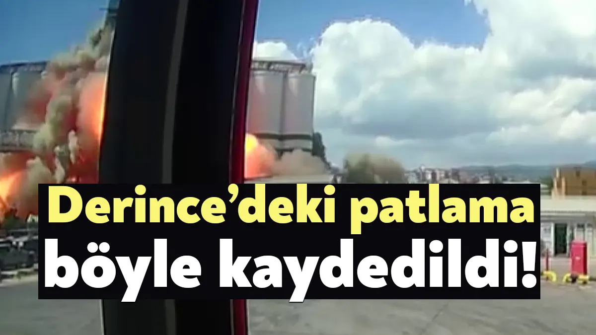 KOCAELİ (İHA) - Kocaeli'nin Derince ilçesinde TMO silosundaki patlama anı,