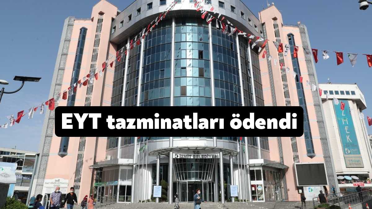 İzmit Belediyesi emekli olan EYT’lilerin tazminatlarının son taksitini de geçtiğimiz