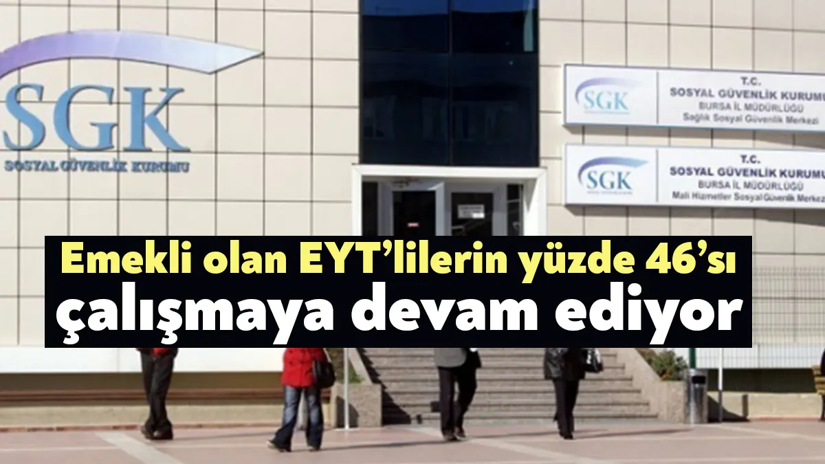 Emeklilikte yaşa takılanlar (EYT) düzenlemesi ile emekliye ayrılan 100 kişiden