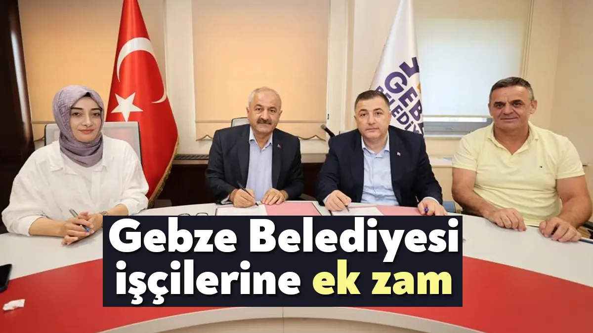 Gebze Belediyesi, bünyesinde görev yapan tüm işçilerin maaşlarına yüzde 20