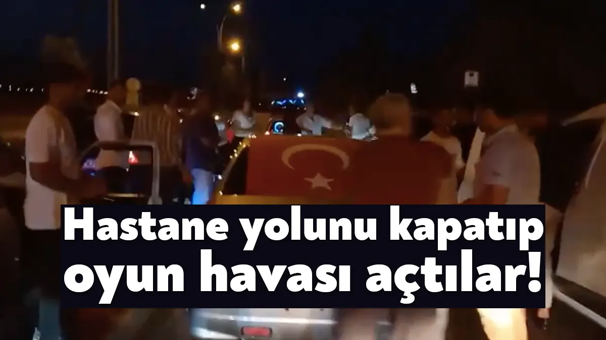 Kocaeli Üniversitesi Eğitim ve Araştırma Hastanesi yolu üzerinde konvoy yapan