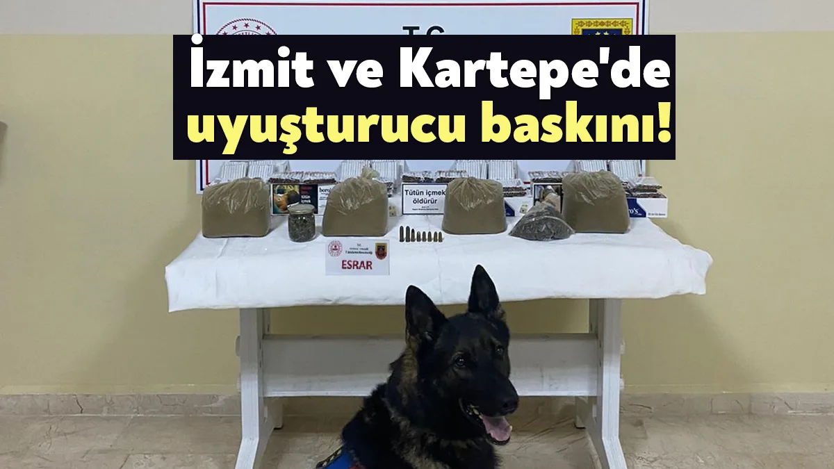 Kocaeli İl Jandarma Komutanlığınca, Uyuşturucu Suçları ile Mücadele kapsamında İzmit