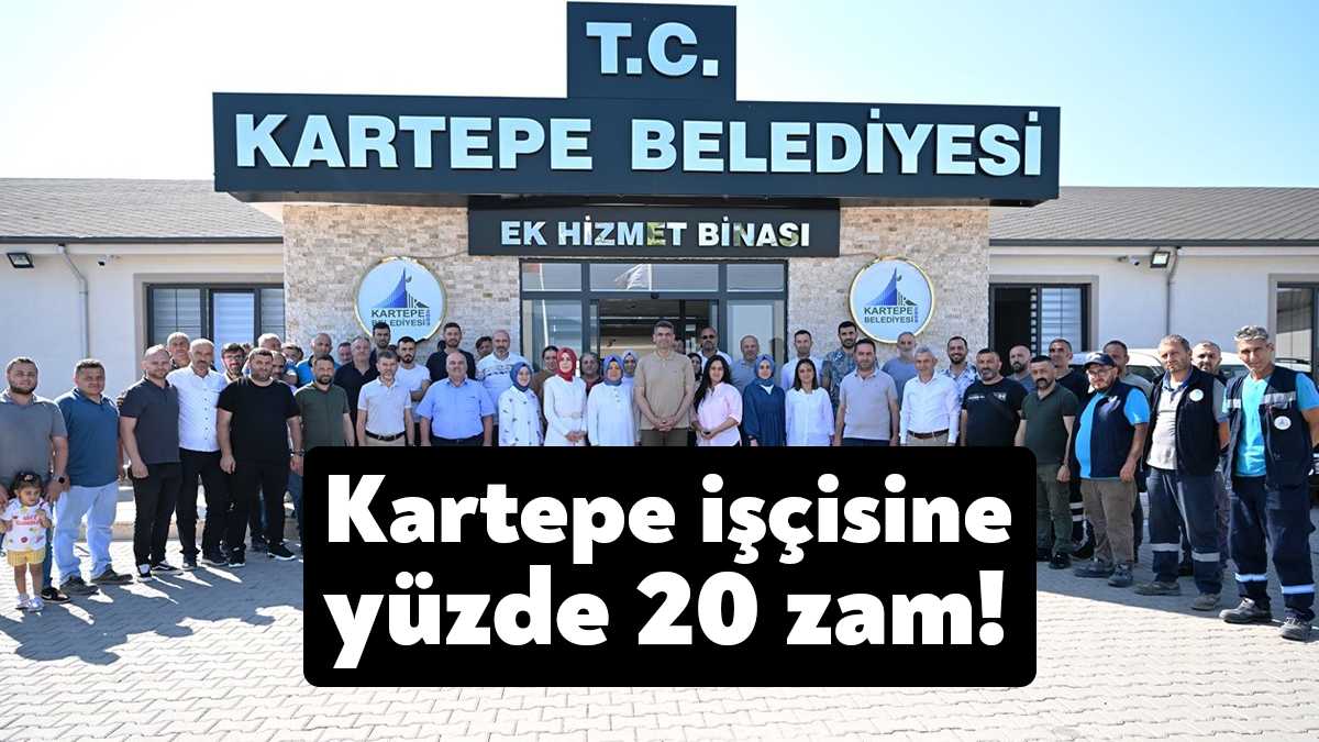 Kartepe Belediyesi, enflasyon ve yaşanan fiyat artışları sonrasında belediye işçilerinin