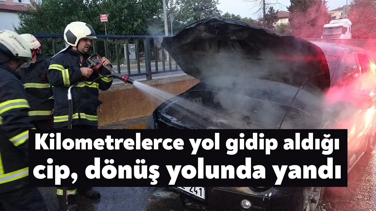 Kocaeli’nin Derince ilçesinde sürücüsünün bir gün önce, kilometrelerce yol katederek
