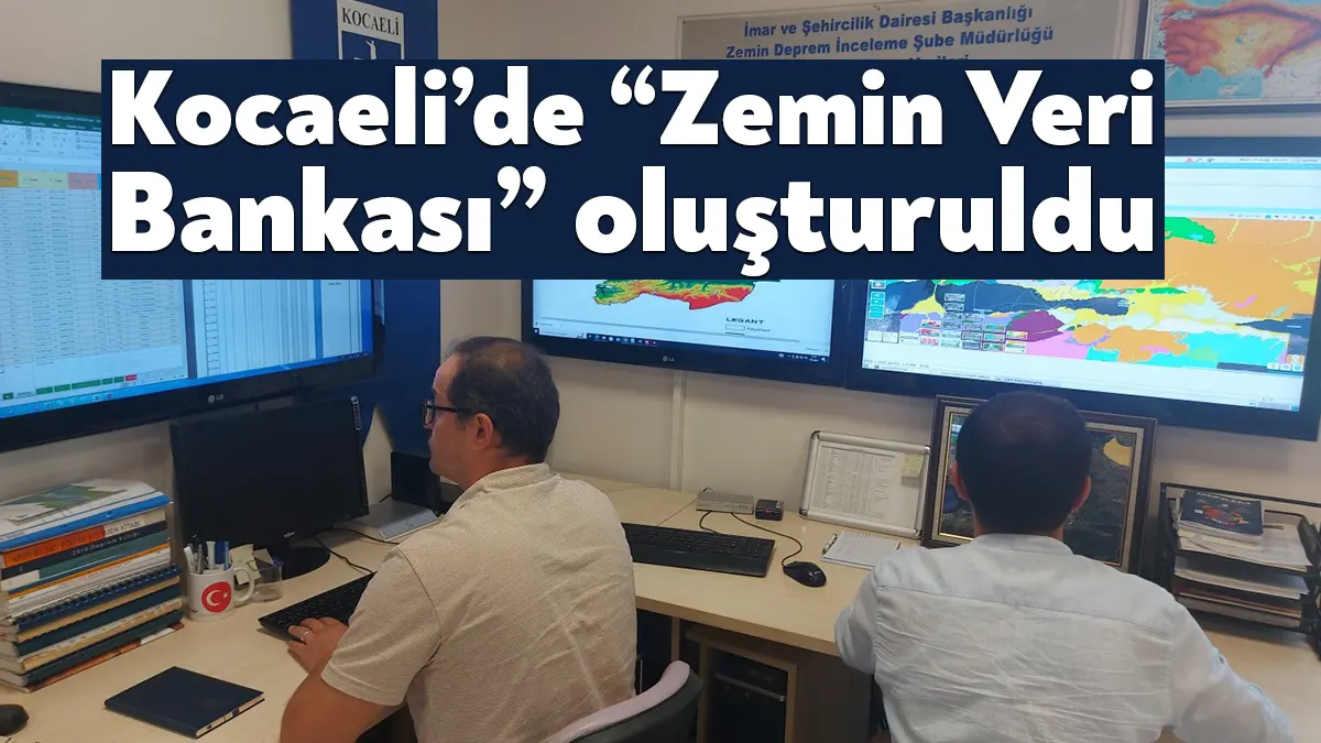 Kocaeli Büyükşehir tarafından oluşturulan ‘Zemin Veri Bankası’ Kocaeli genelinde yapılan