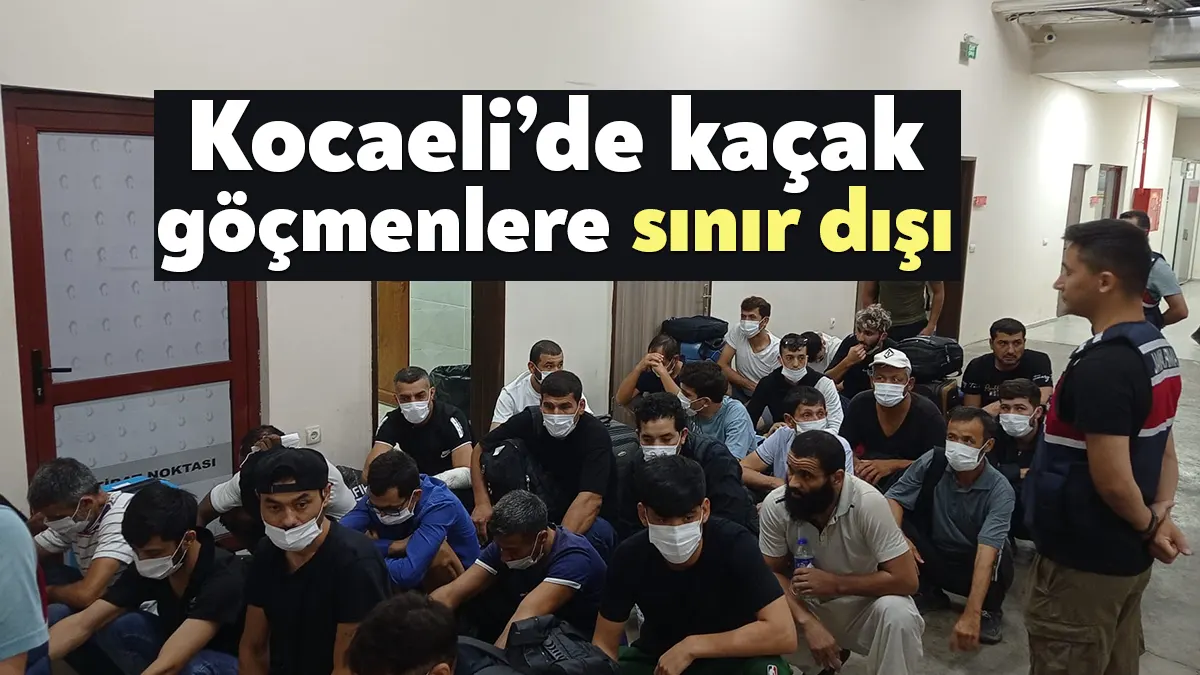 Kocaeli'de güvenlik güçleri tarafından yakalanarak Kocaeli İl Göç İdaresi Müdürlüğü