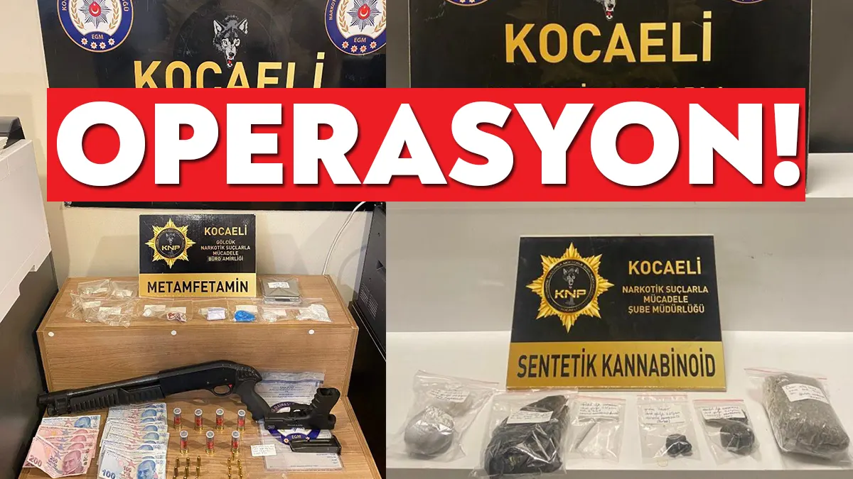 KOCAELİ (İHA) - Narkotik Suçlarla Mücadele Şube Müdürlüğü ekiplerince Gölcük