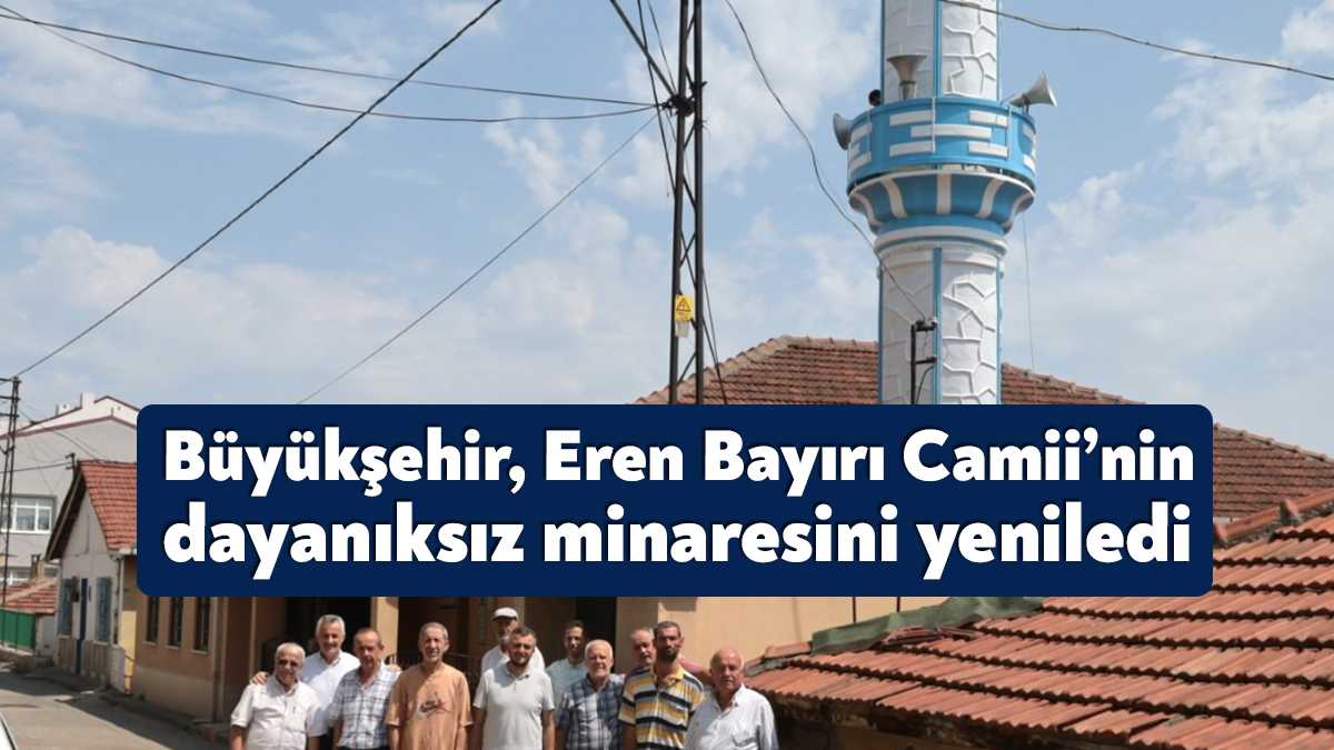 Büyükşehir, zamanla yıpranan ve devrilme tehlikesi oluşturan İzmit Eren Bayırı
