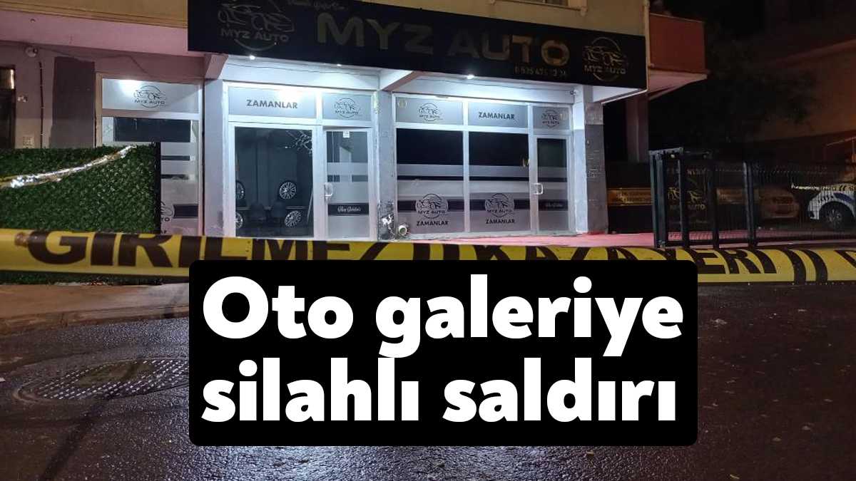 Kocaeli’nin Körfez ilçesinde bir oto galeri, otomobille gelen kişi veya