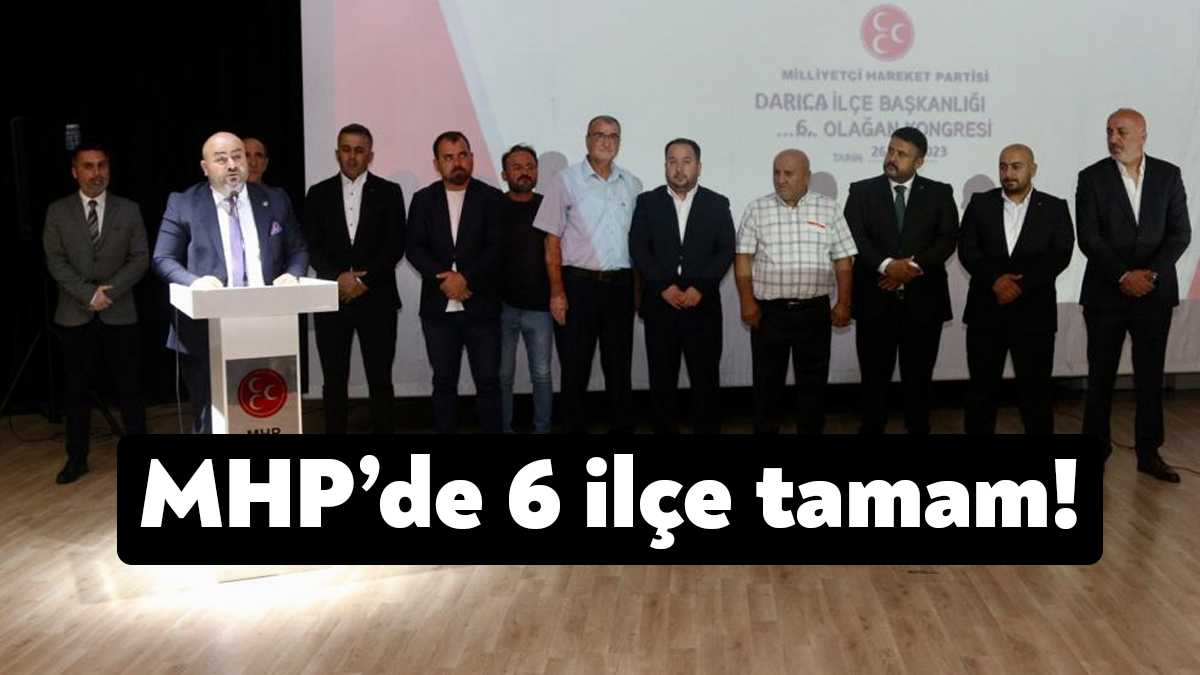 Milliyetçi Hareket Partisi, Kocaeli’de 6 ilçede Olağan Kongre düzenlenerek, İlçe