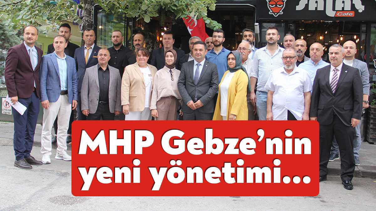 İlçe yönetimini tanıttığı basın toplantısında konuşan MHP Gebze İlçe Başkanı