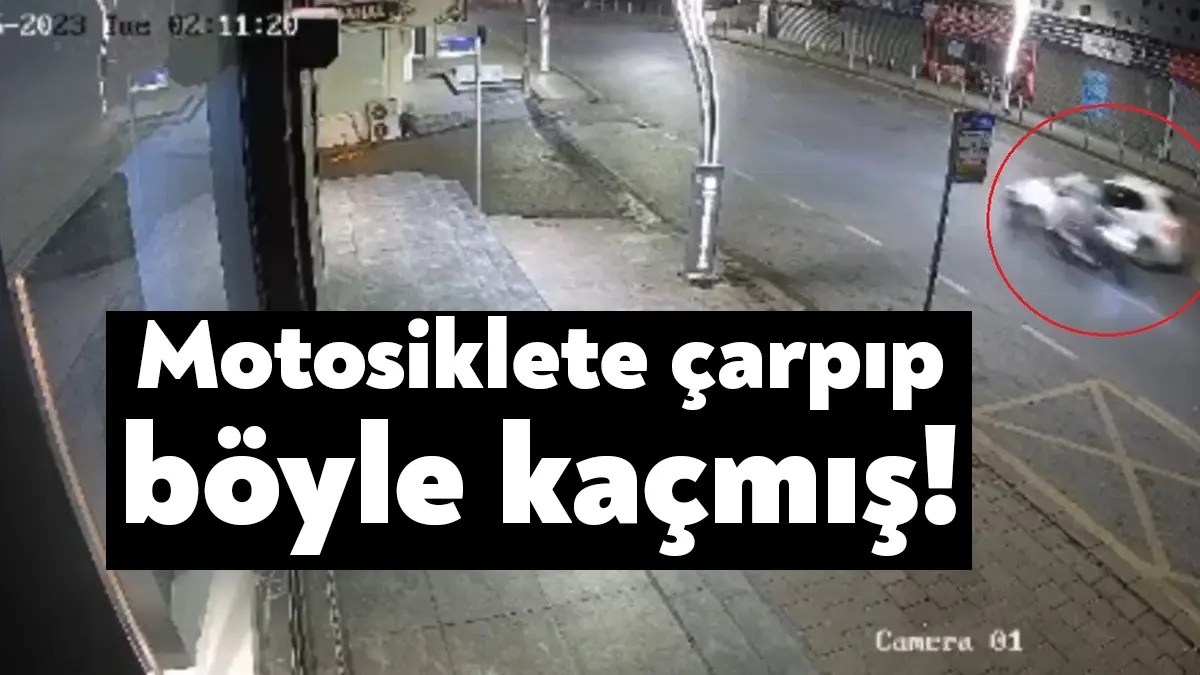 KOCAELİ (İHA) - Kocaeli'nin Gebze ilçesinde motosikletle çarpışan otomobilin kaçtığı