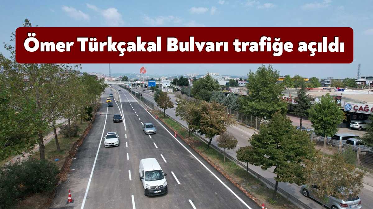 Büyükşehir, İzmit’i D-130 Karayoluna bağlayan Ömer Türkçakal Bulvarında asfaltlamayı tamamlayarak