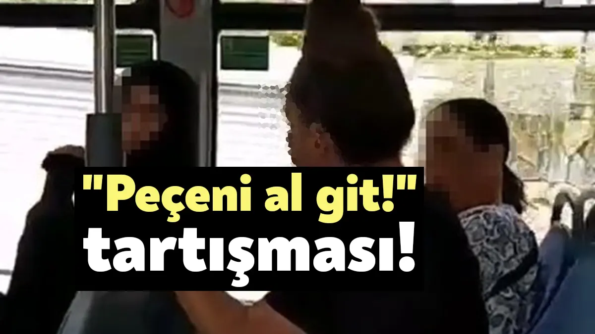 Kocaeli'de seyir halindeki otobüste bir kadın, bir diğer kadın yolcuya,