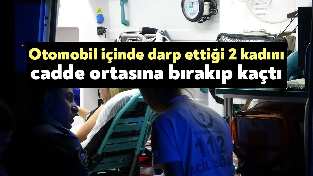 Kocaeli’nin İzmit ilçesinde seyir halindeki otomobilin içindeki 2 kadın, yolcu