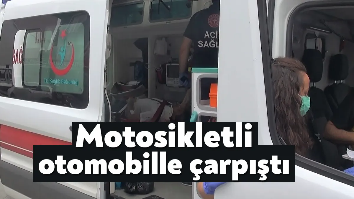 Kocaeli'nin İzmit ilçesinde otomobil ile çarpışan motosikletin sürücüsü yaralandı.