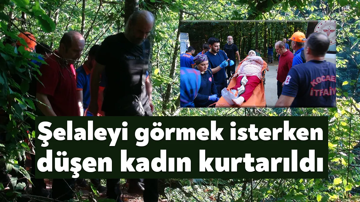 Kocaeli’nin Gölcük ilçesinde doğasıyla hayranlık uyandıran Nüzhetiye Şelalesi'ni görmek