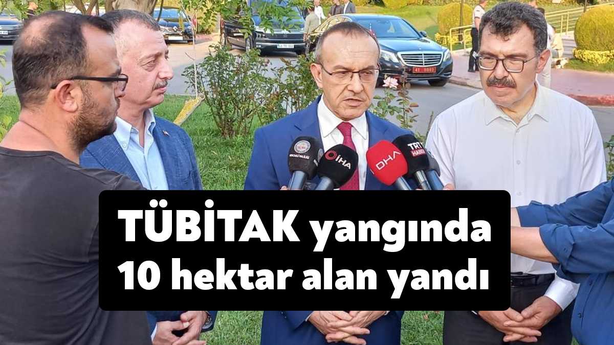 Kocaeli Valisi Seddar Yavuz, TÜBİTAK yerleşkesinde çıkan orman yangına ilişkin,