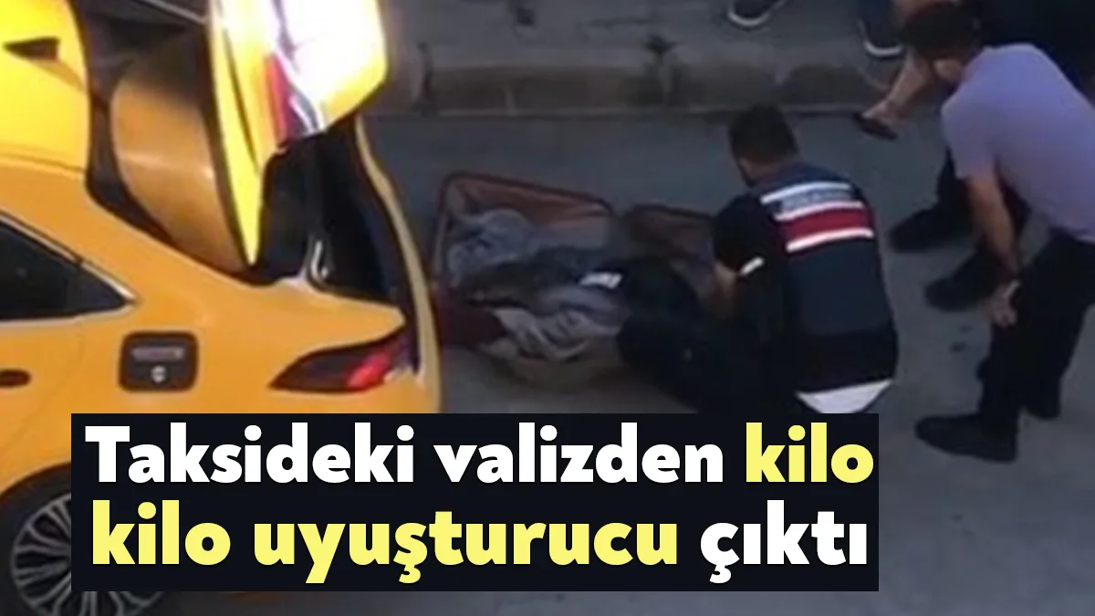Kocaeli’de jandarma ekipleri, alınan istihbarat üzerine ticari taksiyi durdurdu. Bagajda