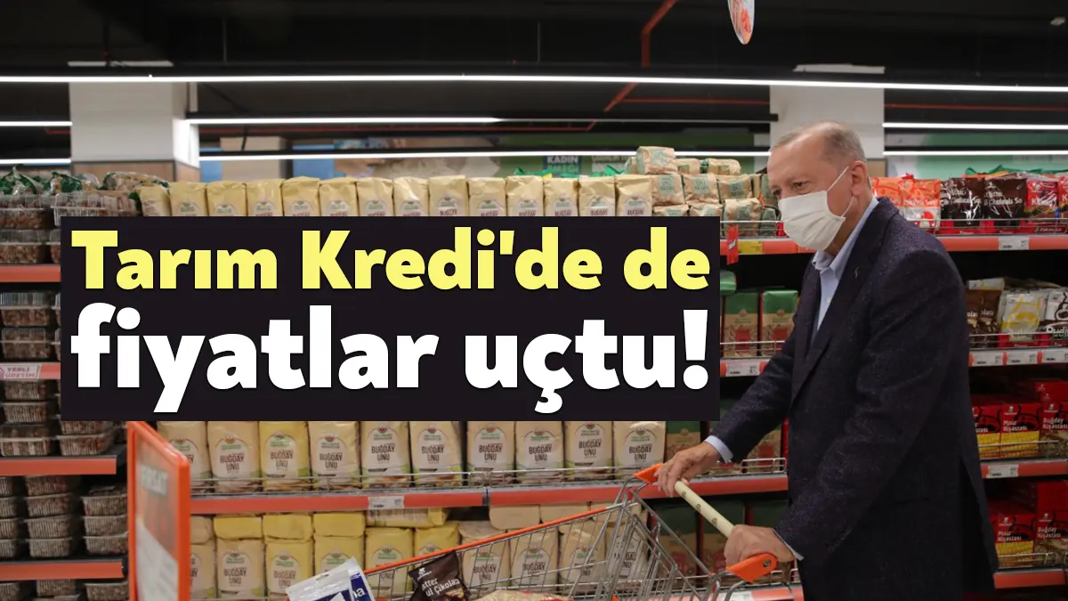 Ucuz olması beklenen Tarım Kredi marketlerinde fiyatlar füze gibi uçtu.