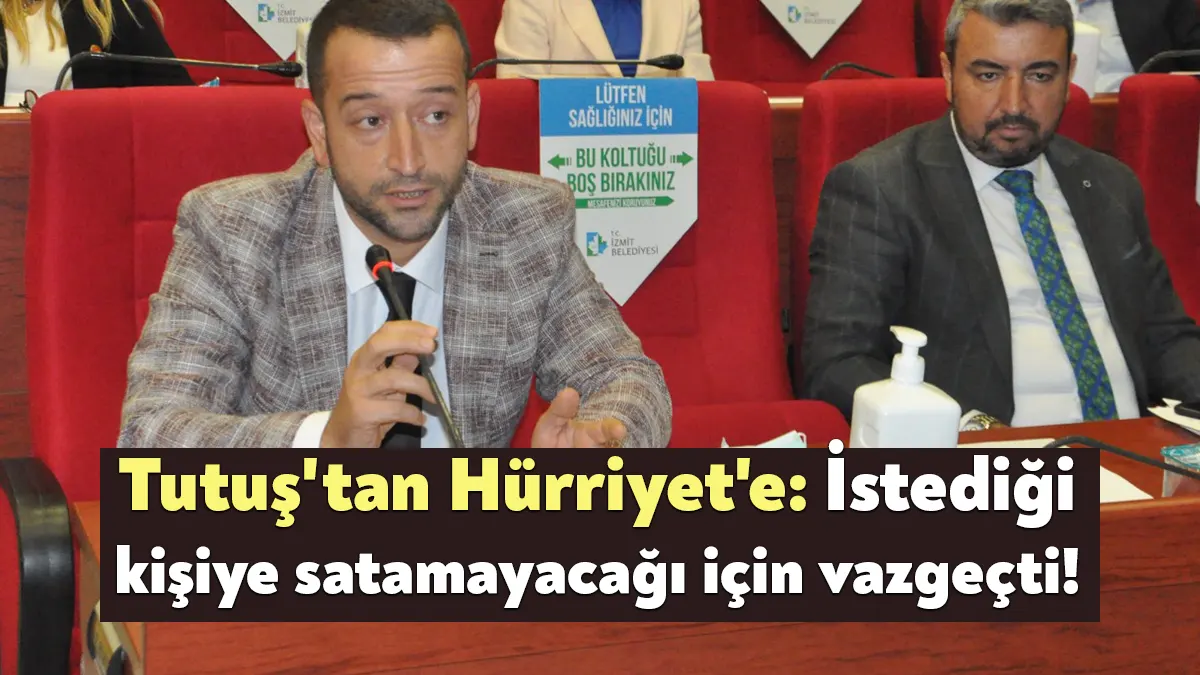 AK Parti İzmit İlçe Başkanı Muharrem Tutuş, İzmit Belediyesi'nin EYT'li