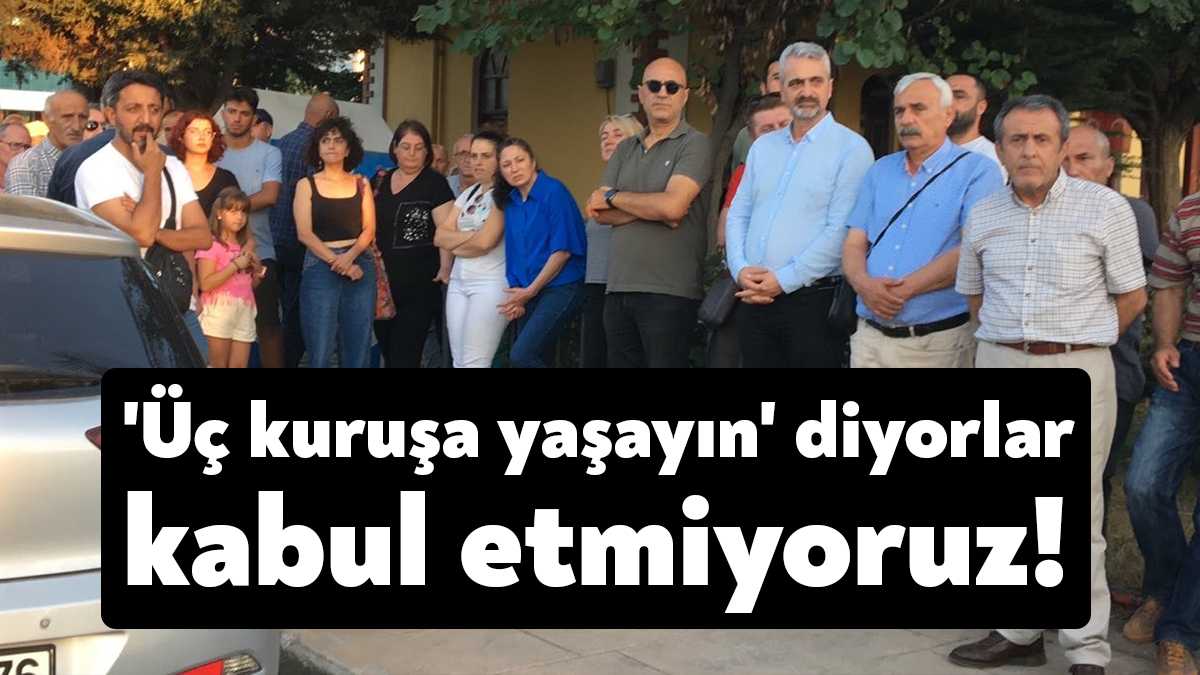 Emek Partisi Derince İlçe Örgütü’nün çağrısı ile Yenikent Muhtarlığı önünde
