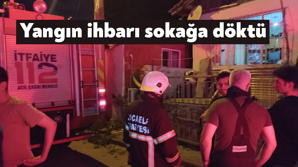 Kocaeli’nin İzmit ilçesinde gecekonduda yangın ihbarı itfaiye ekiplerini harekete geçirdi.