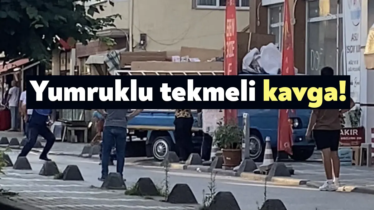 Kocaeli'nin Derince ilçesinde zabıta memuru, izinsiz malzeme aldıkları gerekçesiyle karton