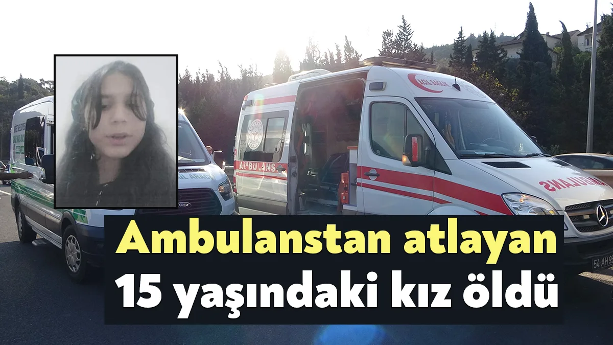 KOCAELİ (İHA) - Tem Otoyolu'nun Kocaeli geçişinde ambulanstan aşağıya atlayan