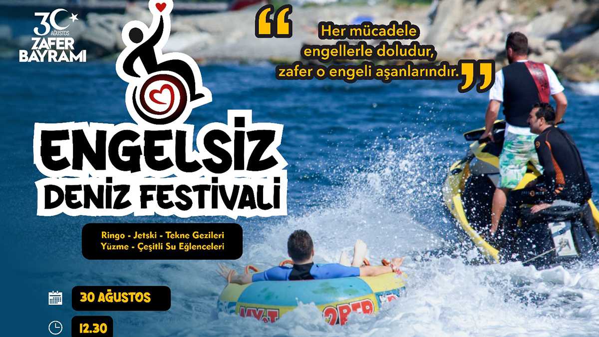 Kocaeli'de 30 Ağustos Zafer Bayramı dolayısıyla yarın 3. Engelsiz Deniz