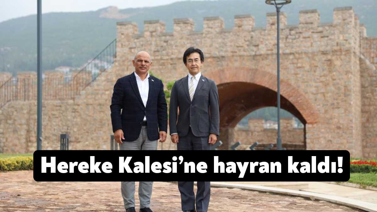 Japonya İstanbul Başkonsolosu Kasahara Kenichi, Hereke Kalesi’ni ziyaret etti. Körfez