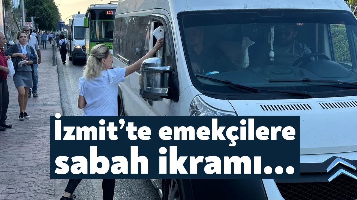 İzmit Belediyesi Çınar Ekibi, sabahın erken saatlerinde işe gitmek için