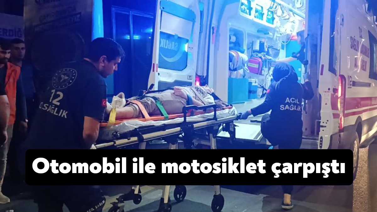 Kocaeli’nin Gebze ilçesinde motosiklet ile otomobil çarpıştı. Metrelerce savrulan motosikletteki