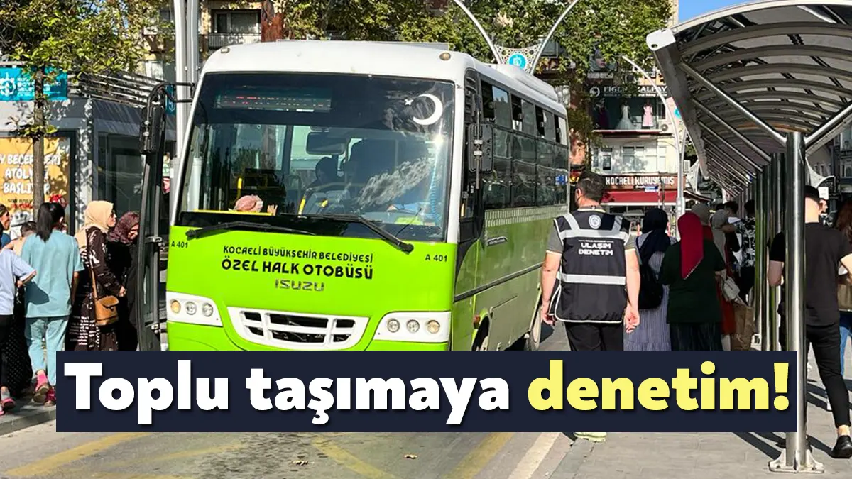 Kocaeli Büyükşehir Belediyesi ekipleri, ilçeler arası yolcu taşıma araçlarında ve