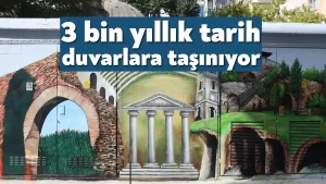 İzmit Belediyesi 3 bin yıllık tarihi, duvarlara taşıyor